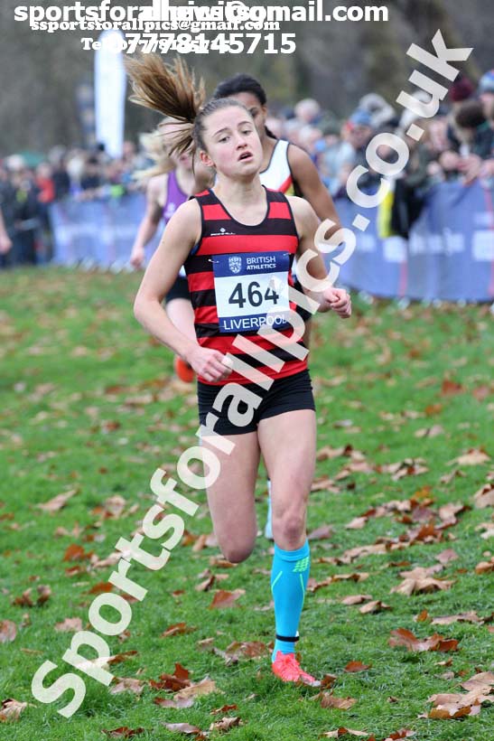 Womens under-17s and junior British Athletics Liverpool Cross Challenge, Sefton Park, Liverpool. Photo:  David T. Hewitson/Sports for All Pics